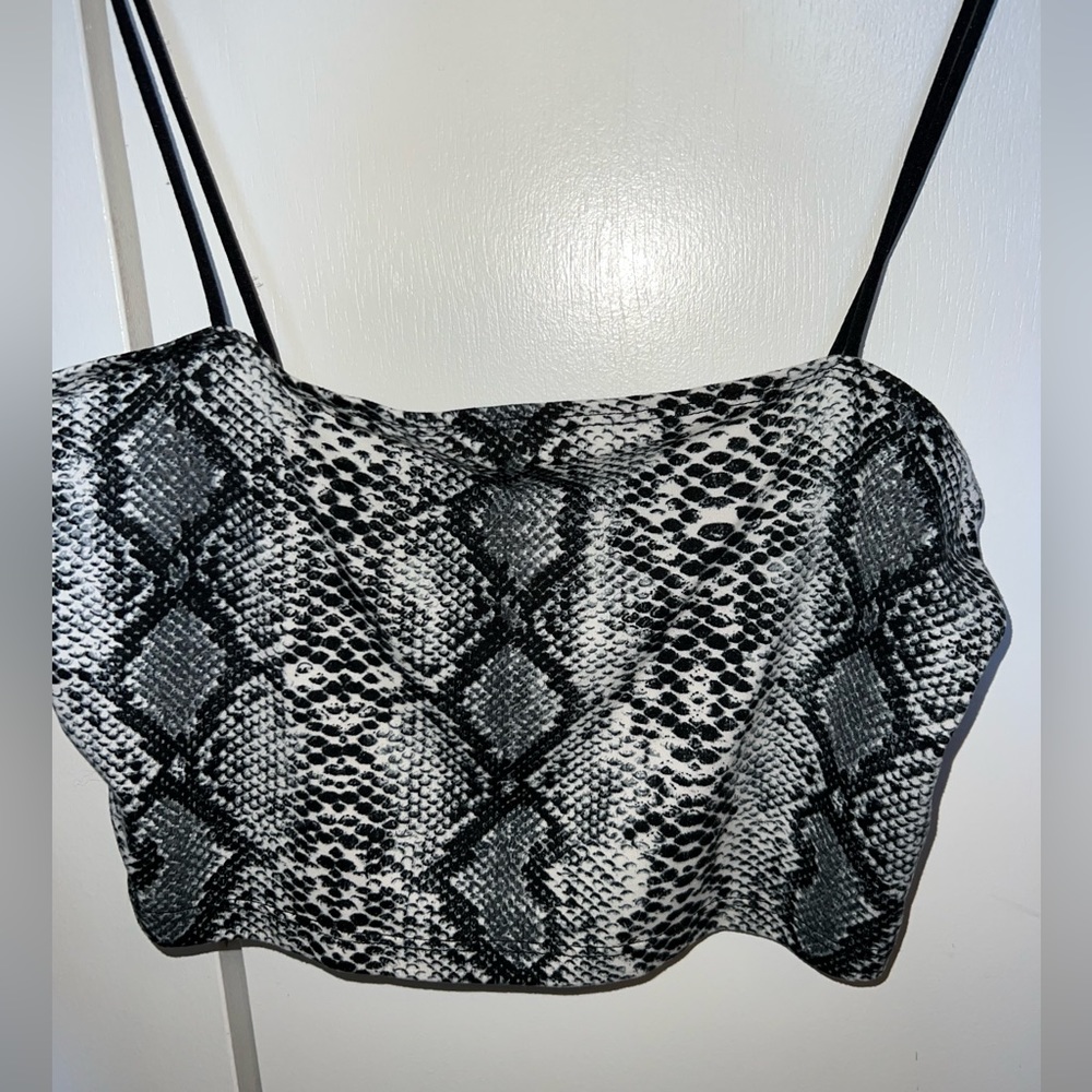 Shein Snake Print Cropped Tank